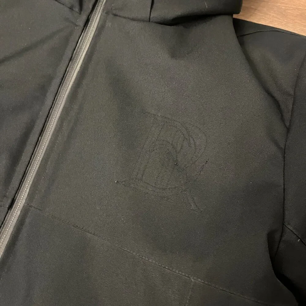 Nike Team Down 550 Fill Parka Storm Fit Hooded Zip Up Black Jacket Coat Mens XS